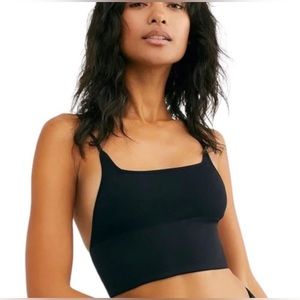 Free People Andi Square Neck Seamless M/L Black